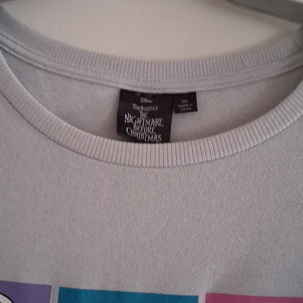 Disney Tim Burton's The Nightmare Before Christmas Crop Top Sweater - Picture 3 of 7